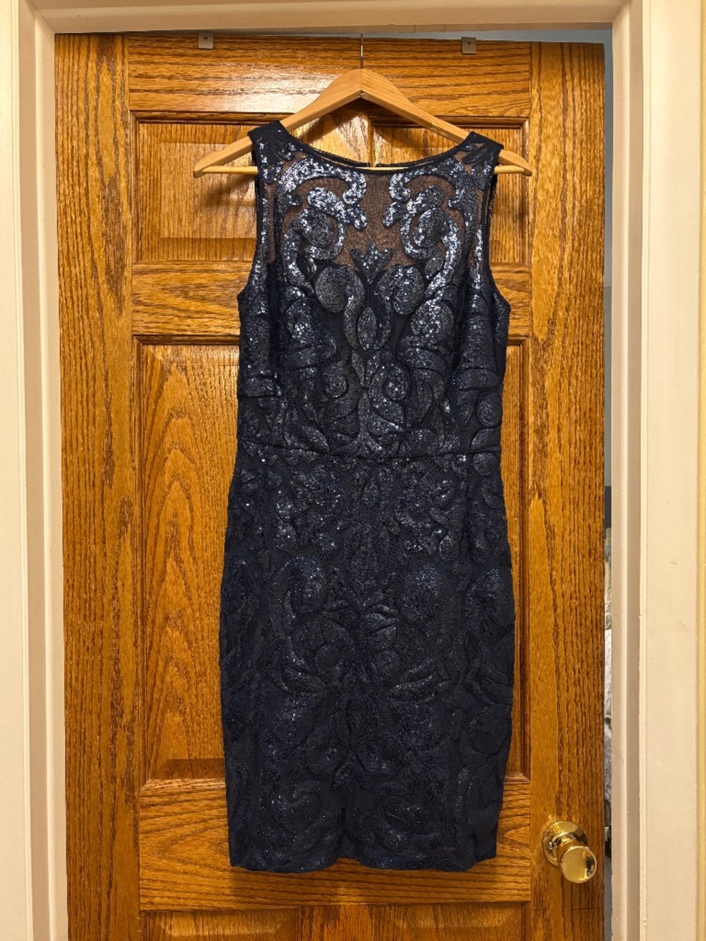 Lauren by Ralph Lauren Sleeveless Navy Dress